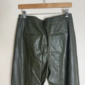 Avec Les Filles Pants Womens Small Faux Leather High Rise Straight Leg Modern thumbnail 8