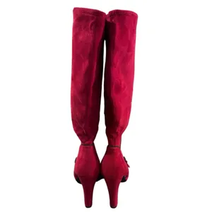 Impo Scarlet Red Tall‎ Suede 5418371 Boots Women's Size 9 M Heels Knee High thumbnail 5