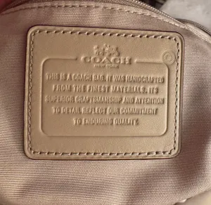 Coach Colette Tan Leather Satchel Shoulder Bag thumbnail 6