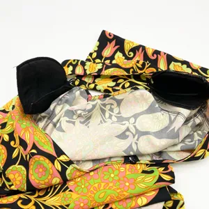 Zara Womens XS Mini Bodycon Floral Paisley Dress Bell Sleeve Cutout Multicolor‎ thumbnail 14