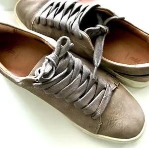Frye Tan Leather Sneakers 7.5 thumbnail 1