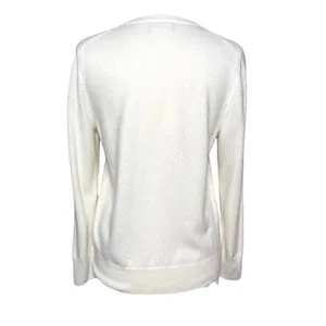 NADAAM Women’s The Original Cashmere Crewneck Sweater in White thumbnail 4