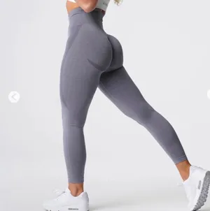 NVGTN Medium Grey Contour Seamless Leggings thumbnail 2