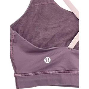 Lululemon Energy Sports Bra Womens 10 Purple Plum Strappy Activewear Yoga Gym thumbnail 3
