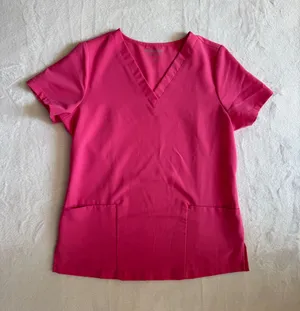Mandala Scrubs Bubblegum Pink 6 Pocket Top - size XS thumbnail 1