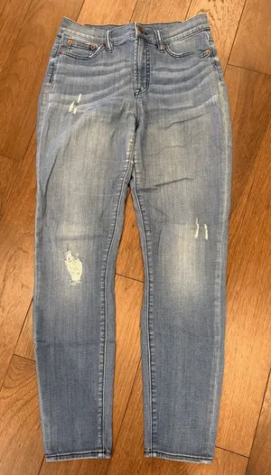 J. Crew Light Blue Distressed Skinny Jeans Size 28 - C70-019 thumbnail 1