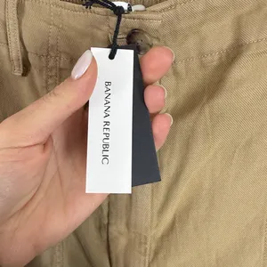 NWT Banana Republic Linen Blend Khaki Utility‎ Ankle Parachute Pants Size Med thumbnail 2