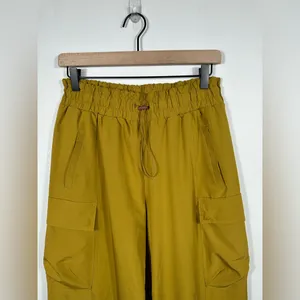 Fabletics Cargo Jogger‎ Pants Women’s Medium Mustard Yellow High Rise Athleisure thumbnail 5