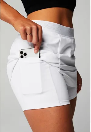 Fabletics White Woven Pocket Skirt with Built-In Short Size X-Large XL thumbnail 13