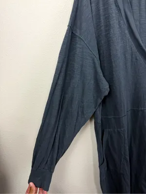 NATURAL LIFE Relaxed Fit 100% Cotton Deep V-Neck Johnnie Jumpsuit Size L thumbnail 4