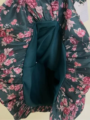 NEW Altar’d State Floral Bubble Mini Dress Size Medium NWT thumbnail 4