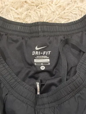 Nike dri-fit Women's Black Running Shorts with Grey Trim thumbnail 4