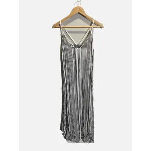 Michael Stars Reversible Midi Dress Womens XS Black White‎ Striped V-Neck Casual thumbnail 3