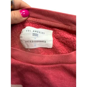 Sol Angeles x Anthropologie Pink Keep Going Keep Growing Graphic Sweatshirt S‎ thumbnail 2