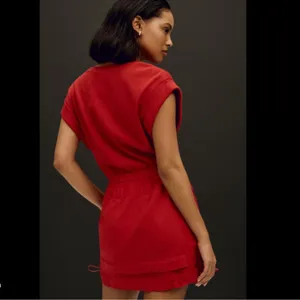 Daily Practice by Anthropologie Red Short-Sleeve Mini Dress Size Small thumbnail 2