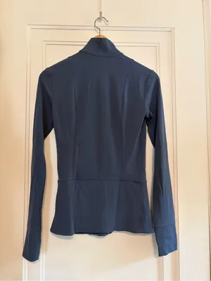ATHLETA Shanti Salutation Jacket in Powervita Fabric Iron Blue thumbnail 5