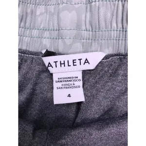 Athleta Jogger Pants Women 4 Gray Leopard Print Athletic Activewear‎ thumbnail 2