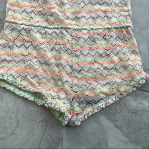 Victorias Secret‎ Swim suit Cover Up Romper Floral Neon Size Small thumbnail 3