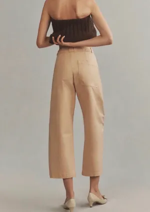 Anthropologie Maeve Curved Cropped Chino Pants, Size 6 thumbnail 4