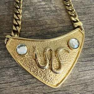 Snake Pendant Necklace LARGE Gold Tone Year of The Snake Reputation Taylor Swift thumbnail 3
