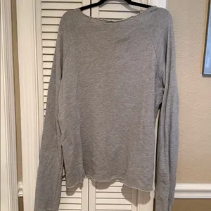 Wildfox Heather Gray Knit Top xs oversized thumbnail 4