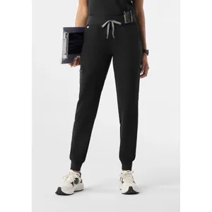 FIGS Zamora Jogger Scrub Pants Womens Size XSP Black Nurse Technical 5 Pockets thumbnail 2
