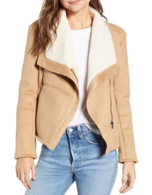 BB Dakota Shearling Coat XS New With Tags thumbnail 1