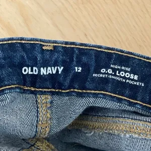Old Navy Women Blue High Rise Baggy Barrel Palazzo Wide Leg Denim Jeans Pants 12 thumbnail 5