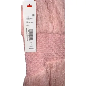 New‎ $595 ALICE & OLIVIA Charlsie Smocked Dress English Rose Pink Lace Long Sz 2 thumbnail 7