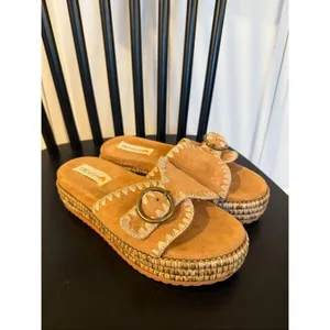 C&C California Barista platform stitched sandal size 6 thumbnail 4