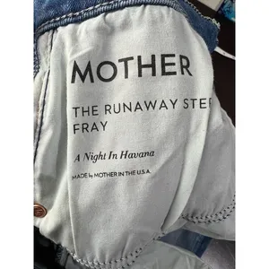 MOTHER Runaway Step Fray Jeans A Night In Havana High Rise Flare 29 thumbnail 4