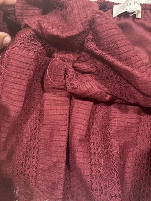 Burgundy crop top Red Size M thumbnail 3