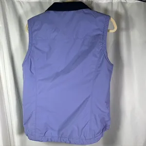 LL Bean Women's Regular Small Lavender Nylon Fleece‎ Lined Vest Zip Pockets thumbnail 10