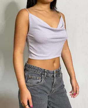 Garage Cowl Neck Top thumbnail 2