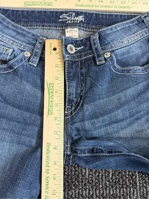 Silver Jeans Women's Flare Jeans in Medium Blue Wash thumbnail 3