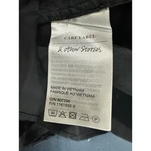 ASOS & Other Stories Gathered Black Tiered‎ Hem Maxi Dress Size 2 thumbnail 6
