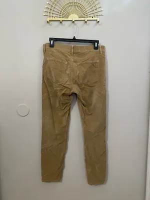 Men's Corduroy Pants in Tan - Classic Straight Fit thumbnail 2