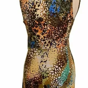Madmazelle Dress Size XS Womens Animal Print Watercolor Artsy thumbnail 5