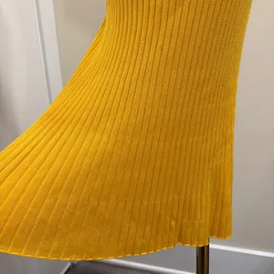 MM LaFleur Dylan Dress Tuscan‎ Yellow Slinky Knit Ribbed Sleeveless Midi Size XS thumbnail 10