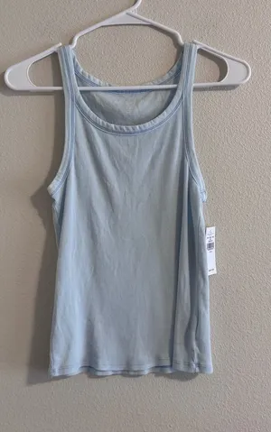 American Eagle Outfitters Light Blue Scoop Tank thumbnail 1