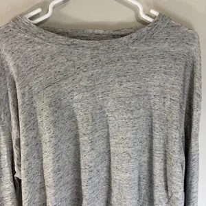 Pink Victoria's Secret Grey Space Dye Preppy ‎ Comfy Crop Top Womens Large Retro thumbnail 3