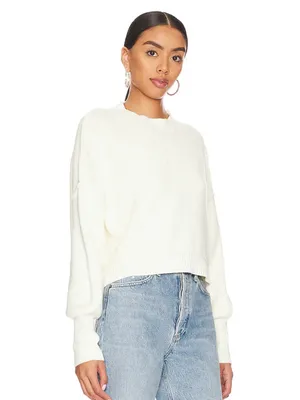 Free People Cream Easy Street Cropped Pullover XS thumbnail 2