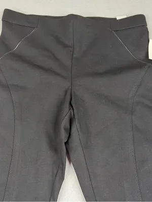 Anne Klein Black Pull On Slim Ankle Pants Women's 10 Stretch NWT thumbnail 2