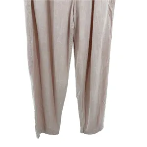 Free People Nothing To Say Pleated Linen Blend Trouser Pants Beige Blush 8 thumbnail 3