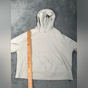Lululemon athletica cream White Hoodie 6 MARKS thumbnail 5