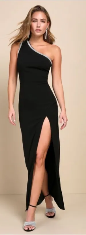 LULU's Sexy Rhinestone Prom Wedding Modern Chic HOlidays Mermaid Maxi Dress thumbnail 1