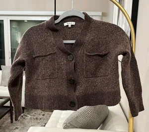 Upton Wool-Blend Cardigan Sweater in good condition. Size M thumbnail 3