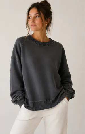 Aerie Classic Gray Sweater thumbnail 1