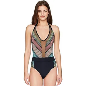 New. BLEU Rod Beattie plunge neck swimsuit. Retails $149. Size 10 thumbnail 7