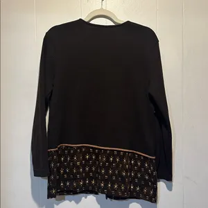 Vintage‎ patchwork cardigan size S Brown thumbnail 5